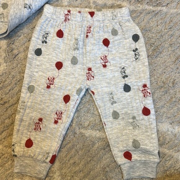 Disney Baby Mickey & Minnie Mouse Ribbed Crewneck &  Tracksuit Set - Picture 4 of 8